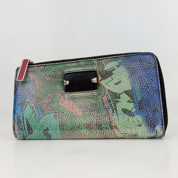 Christian Louboutin Handbags - Rare Authentic Christian Louboutin L-shaped zip with studs purse leather [Used]